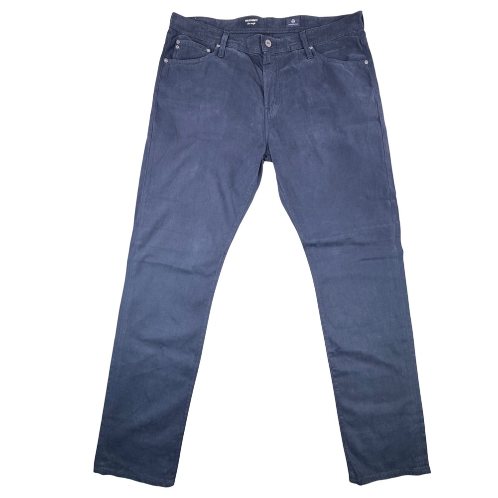 AG Adriano Goldschmied The Everett Slim‎ Straight Pants Mens 40x35 Dark Blue
